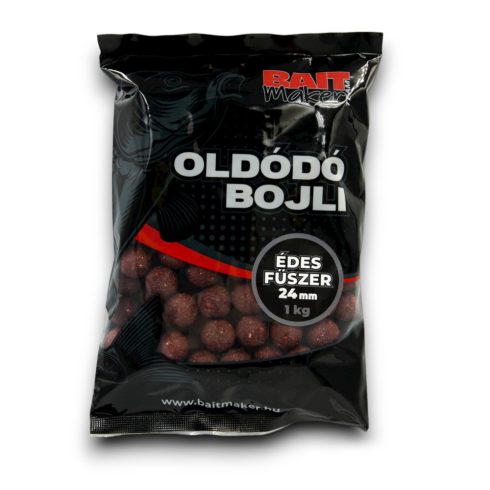 Oldódó bojli 24 mm Édes Fűszer 1 kg 