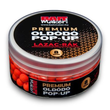 Premium Oldódó Pop Up  8 mm Lazac & Rák 20 g 