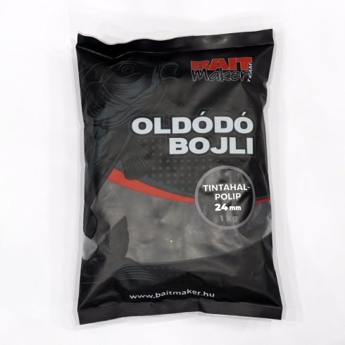 Oldódó bojli 24 mm Tintahal Polip 1 kg 